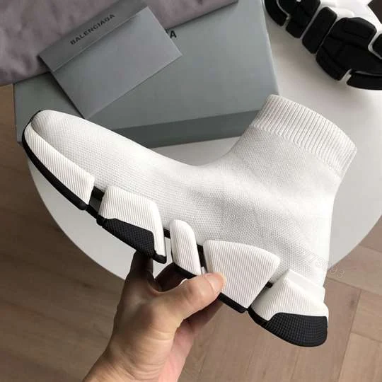 View 8 of BALENCIAGA SPEED 2.0 SNEAKER IN WHITE – BB143