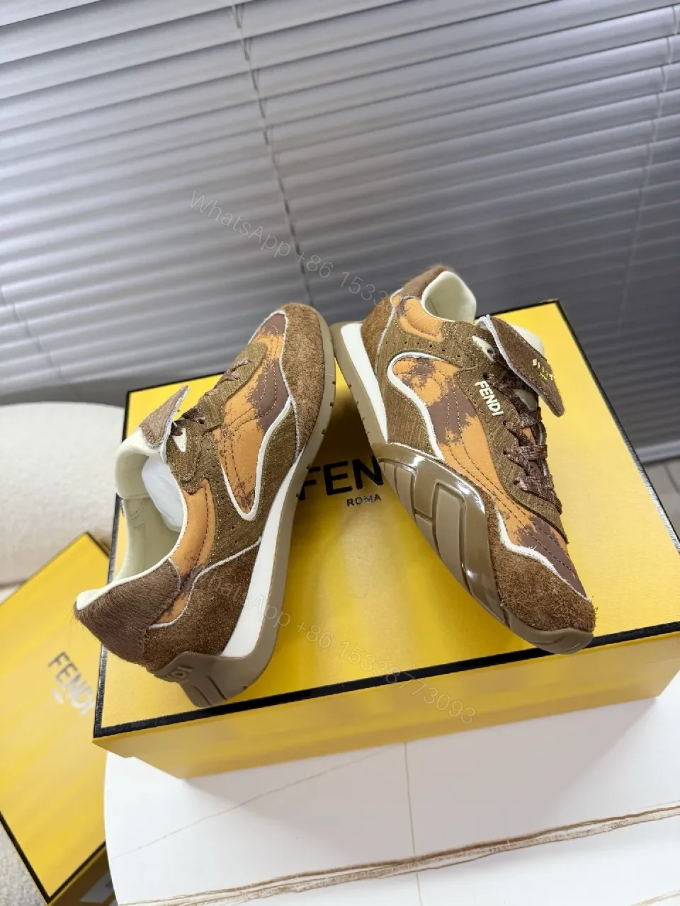 View 7 of Earthy Patchwork Suede Sneakers for Everyday Luxury