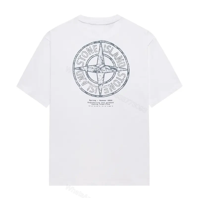 White Cotton Blend Tee: Icon Crest, Modern Streetwear Style — view 1