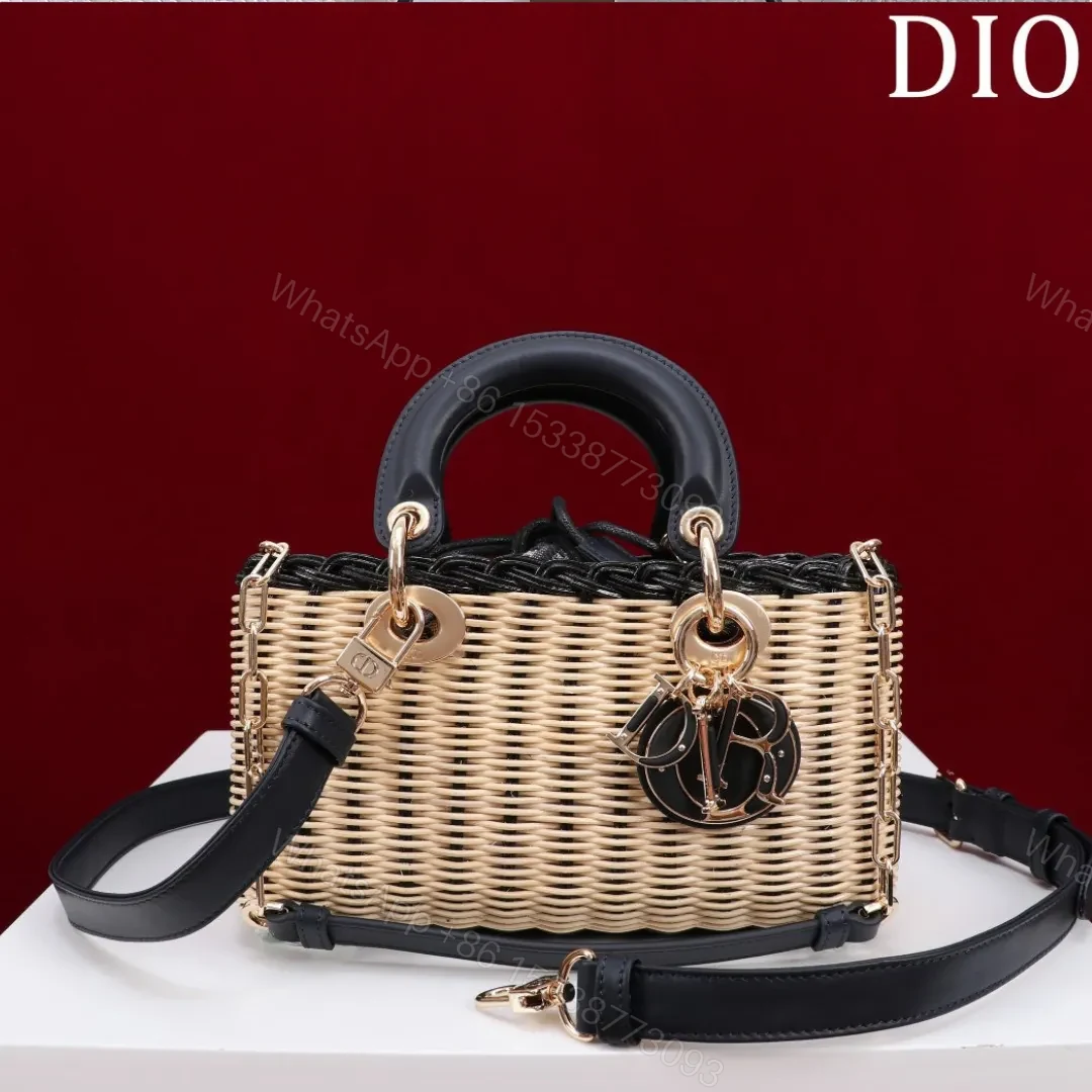 Dior D-Joy Lady Wicker Handbag 22cm — view 1