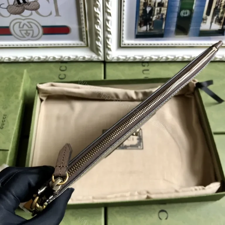 View 7 of Monogram Luxe: G GG Clutch in Leather Trim