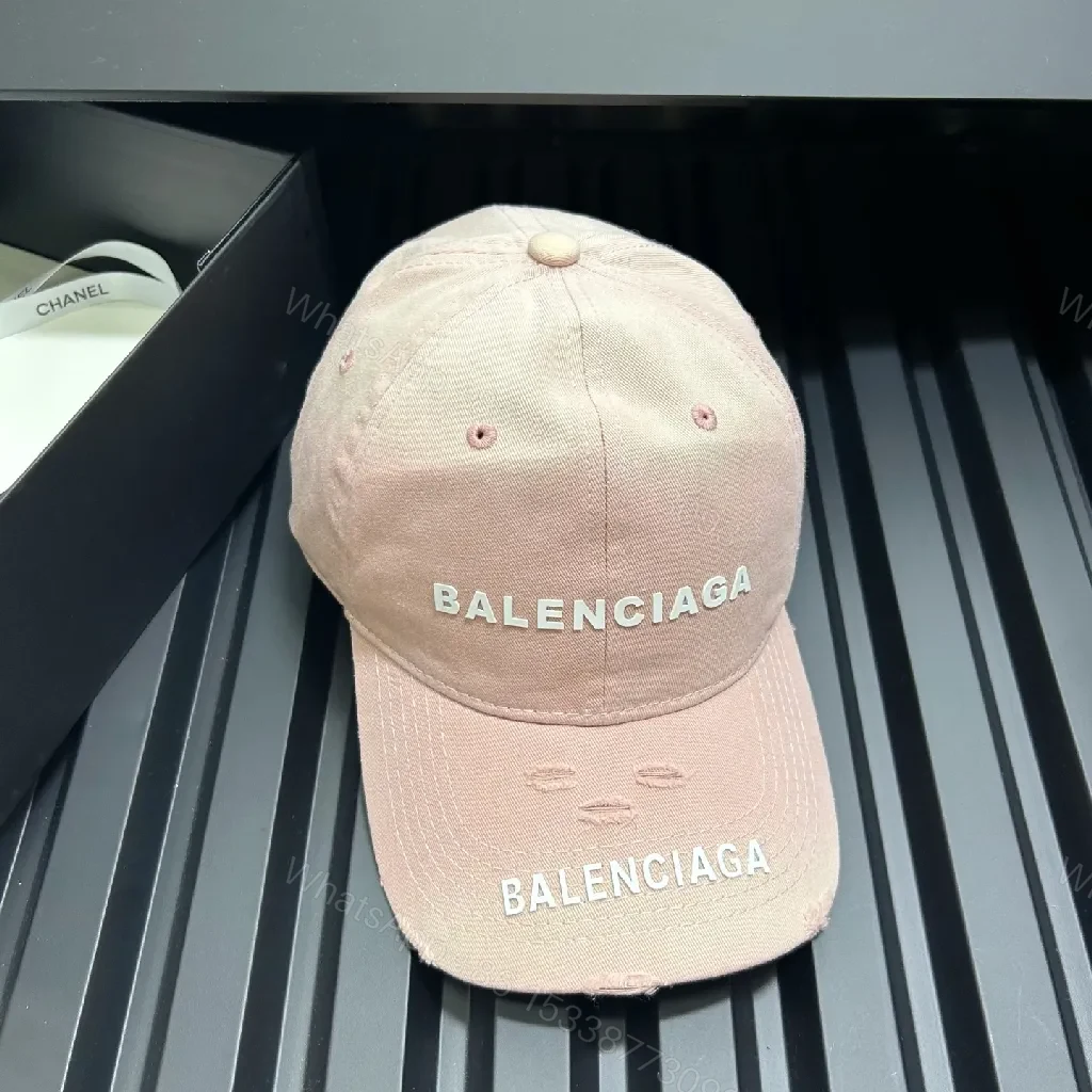 View 7 of Chic Cotton Cap: Minimalist Luxury, Subtle BALENCIAGA Embroidery