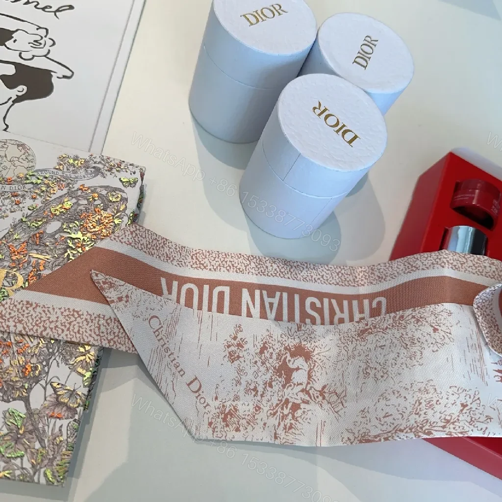 View 5 of Elegant Multi-Texture Accessory Set: Luxe Dior-Inspired Details