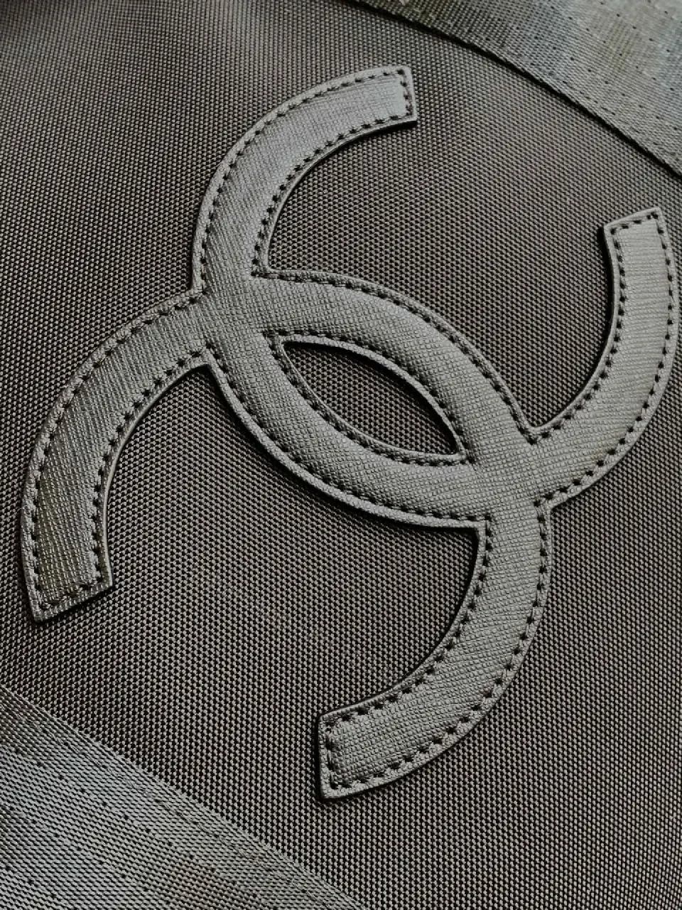 View 6 of Structured Black Travel Bag: Matte, Signature Emblem, All-Day Ready