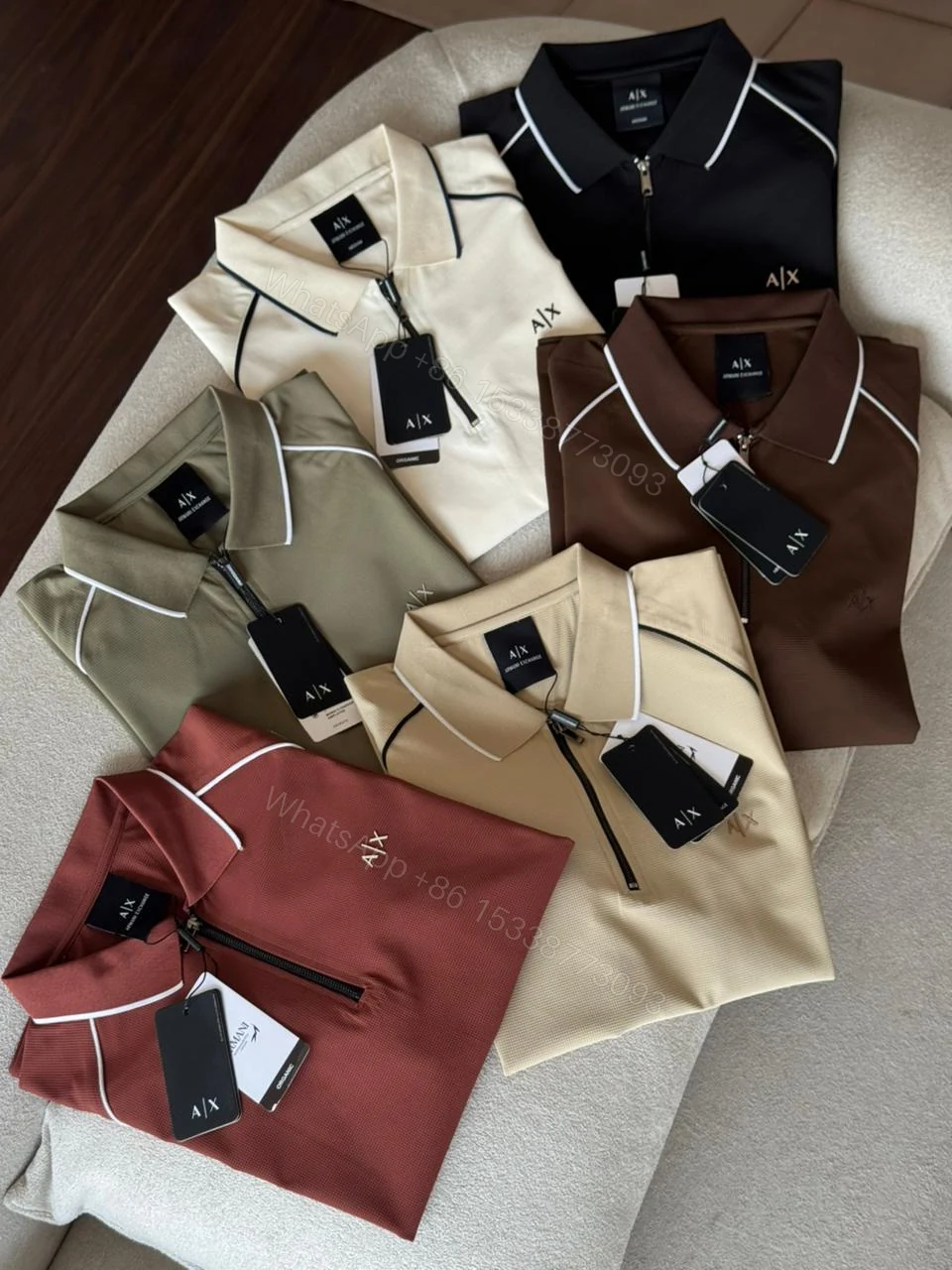 View 5 of FIRST COPY ARMANI IMPORTED SUMMER POLO COLLAR T-SHIRT