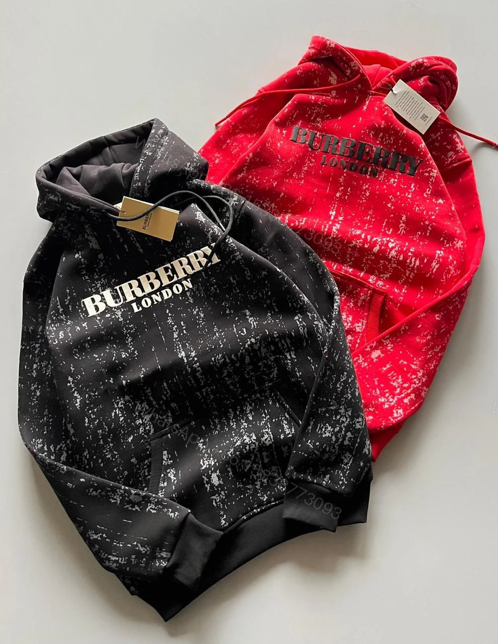 View 2 of FIRST COPY BURBERRY PREMIUM QUALITY COTTON FLEECE HOODIE