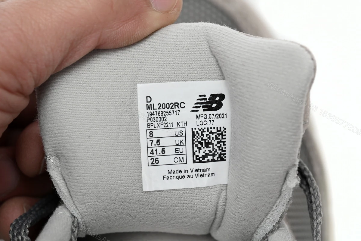 View 4 of New Balance 2002R Light Gray M2002RC