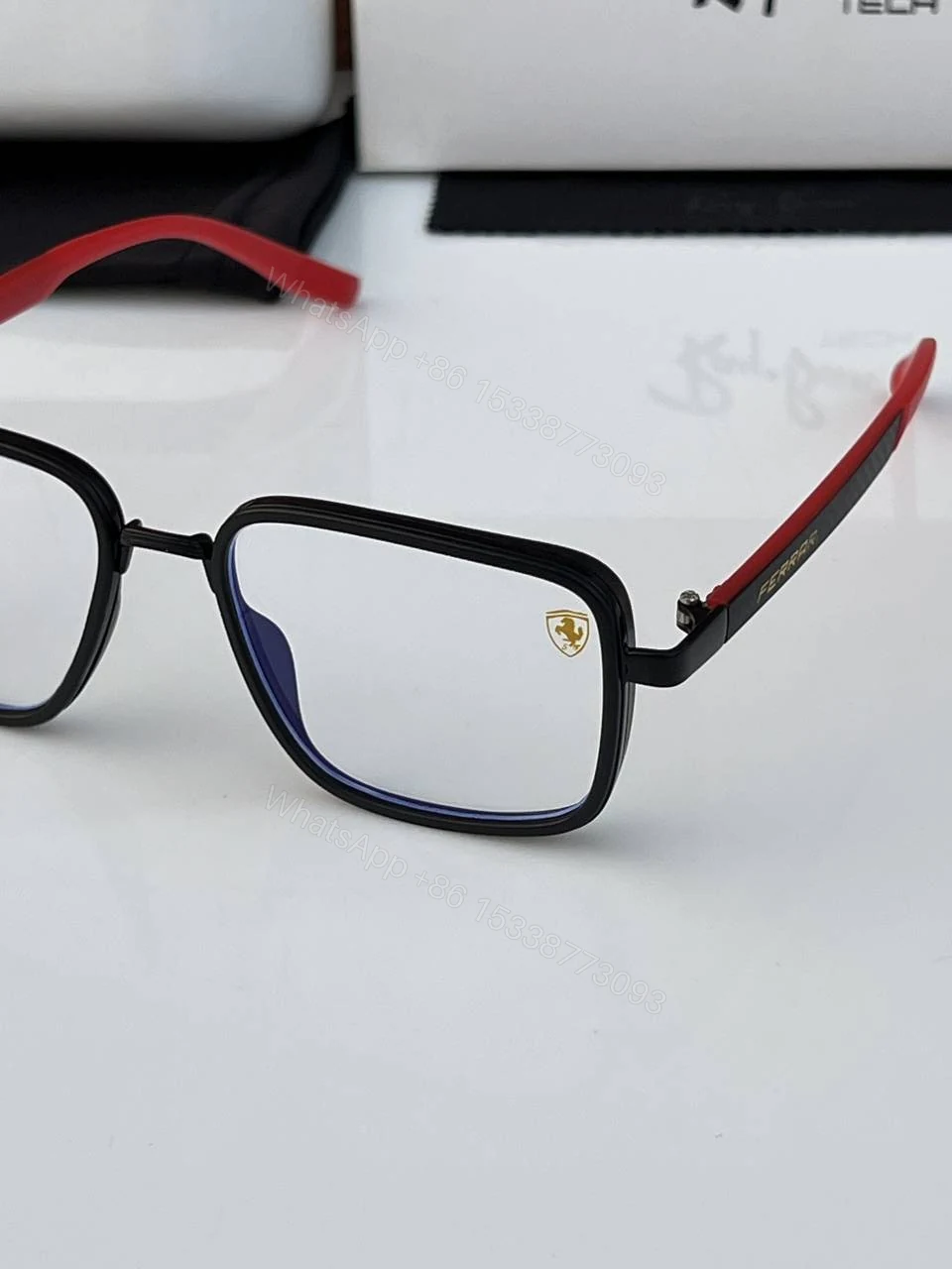 View 5 of First Copy RayBan 8840 Black Plano Sunglasses