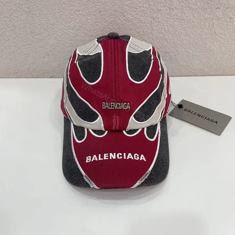 View 5 of Bold Texture Cap: Balenciaga-Inspired Patterned Logo Cap