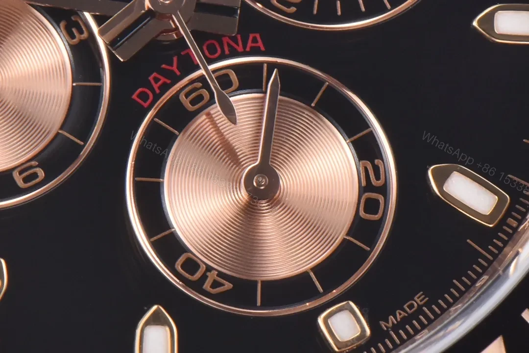 View 9 of Clean Factory Clean Rose Gold Daytona Black Dial Watch