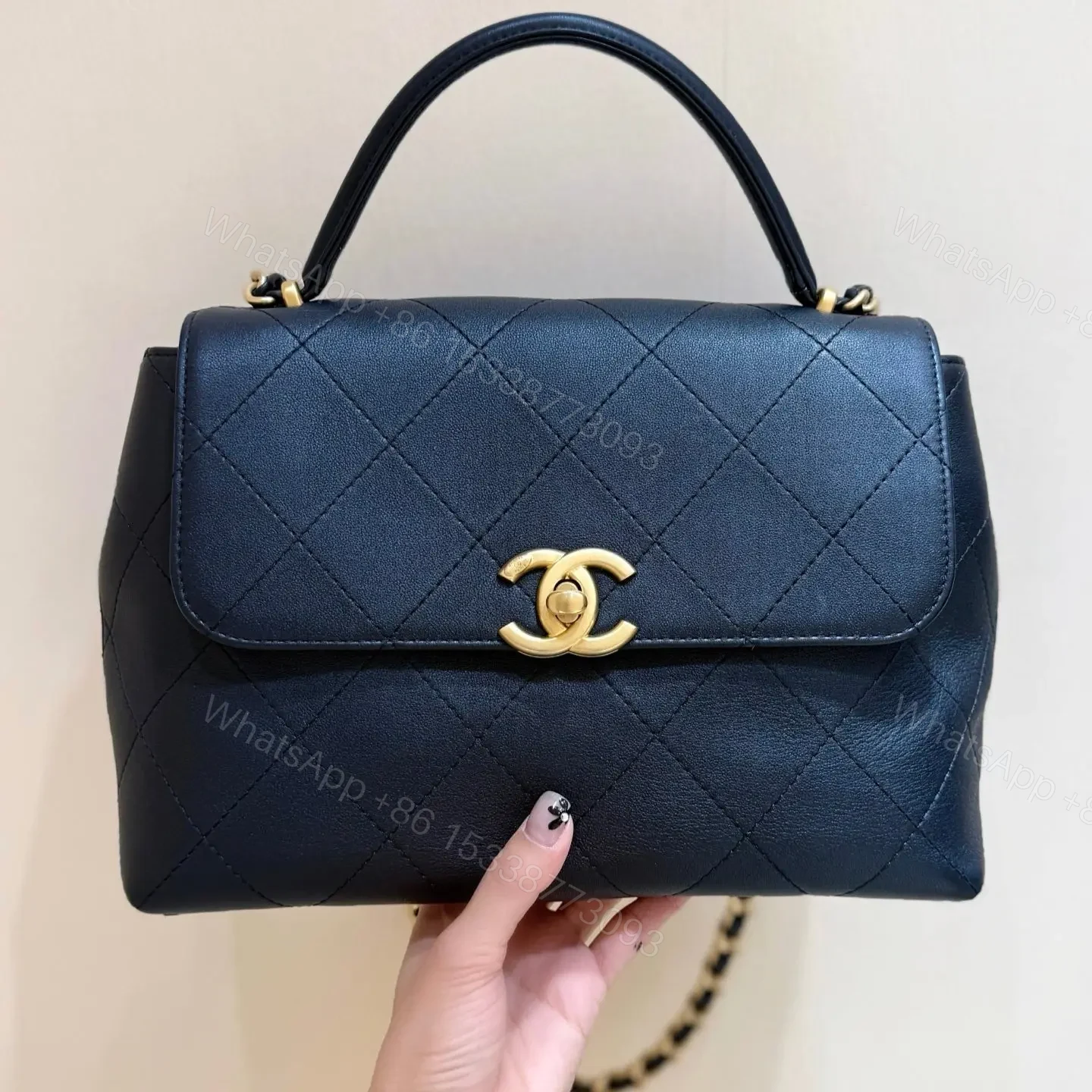CHANEL Maxi Flap Bag with Top Handle — view 1