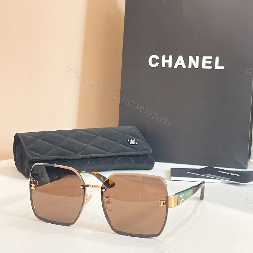 View 6 of Square-Frame Shine Sunglasses: Gold-Tone, Gradient Lenses, Luxe Style
