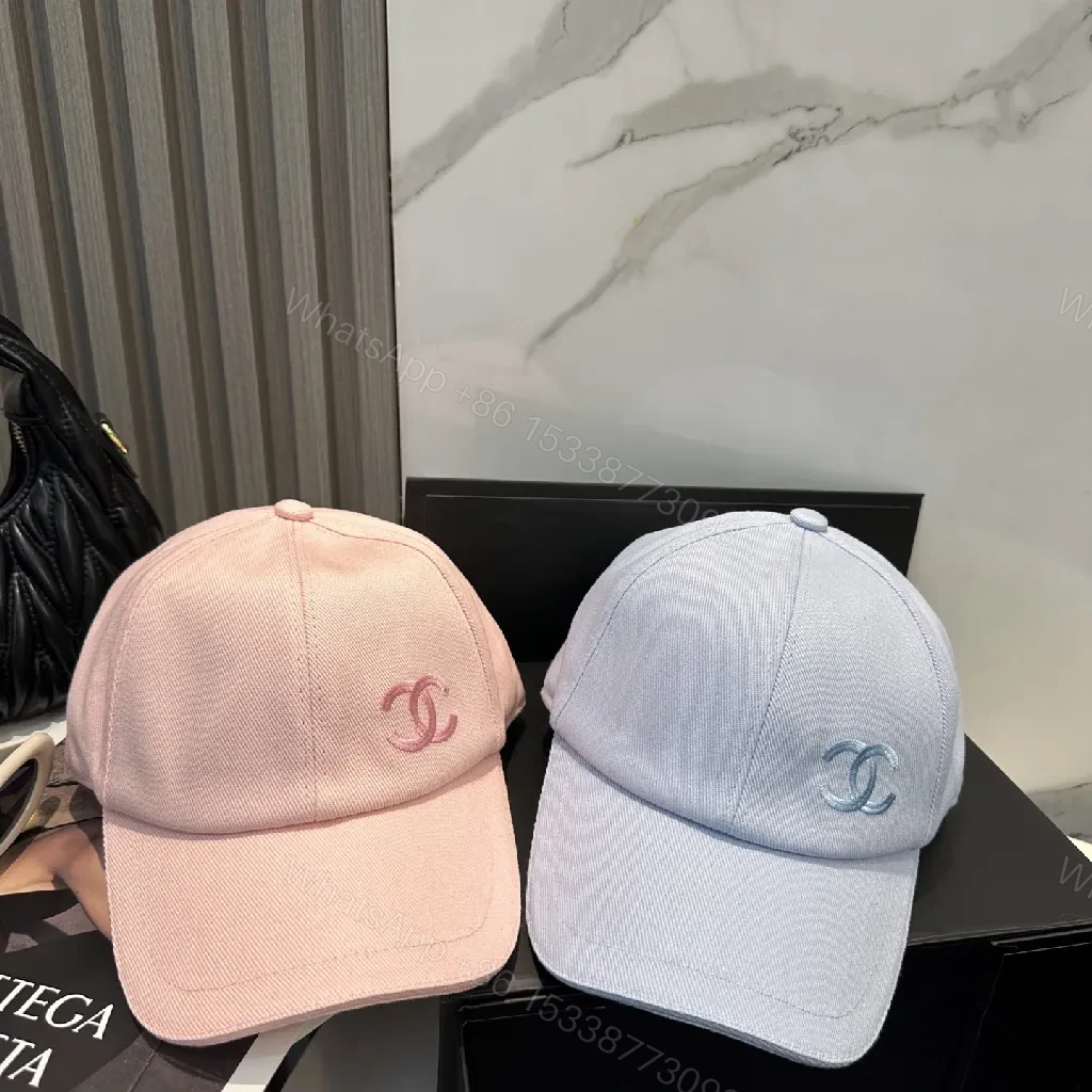 View 3 of Light Wash Cap with Subtle Monogram—Premium, Curved Brim Cap
