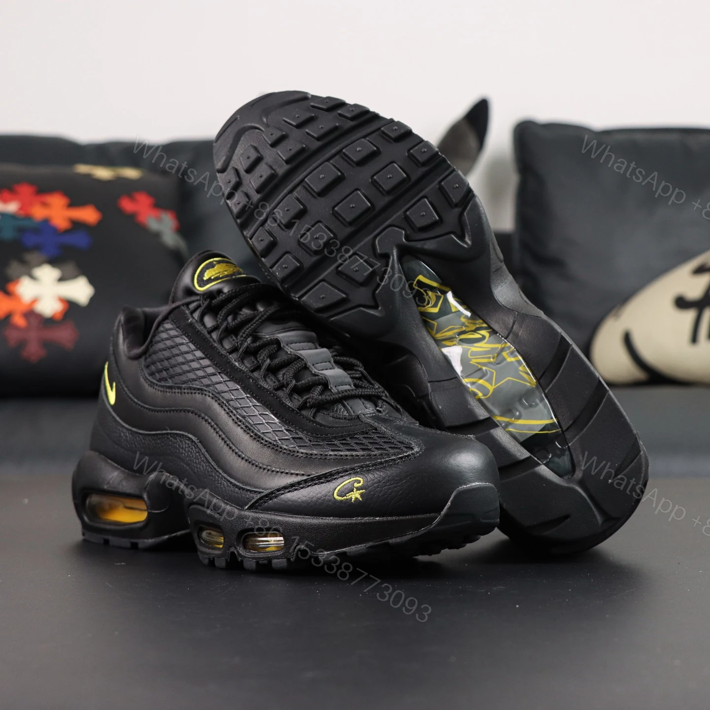View 3 of Corteiz x Nike Air Max 95 Tour Yellow Reps