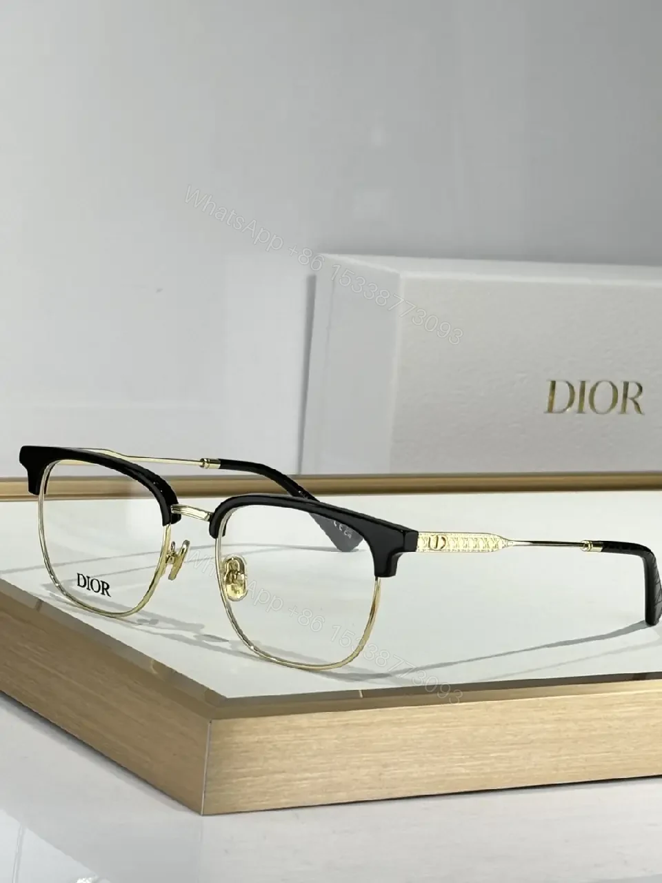 View 5 of Two-Tone Luxury Frame: Modern Contrast Eyewear