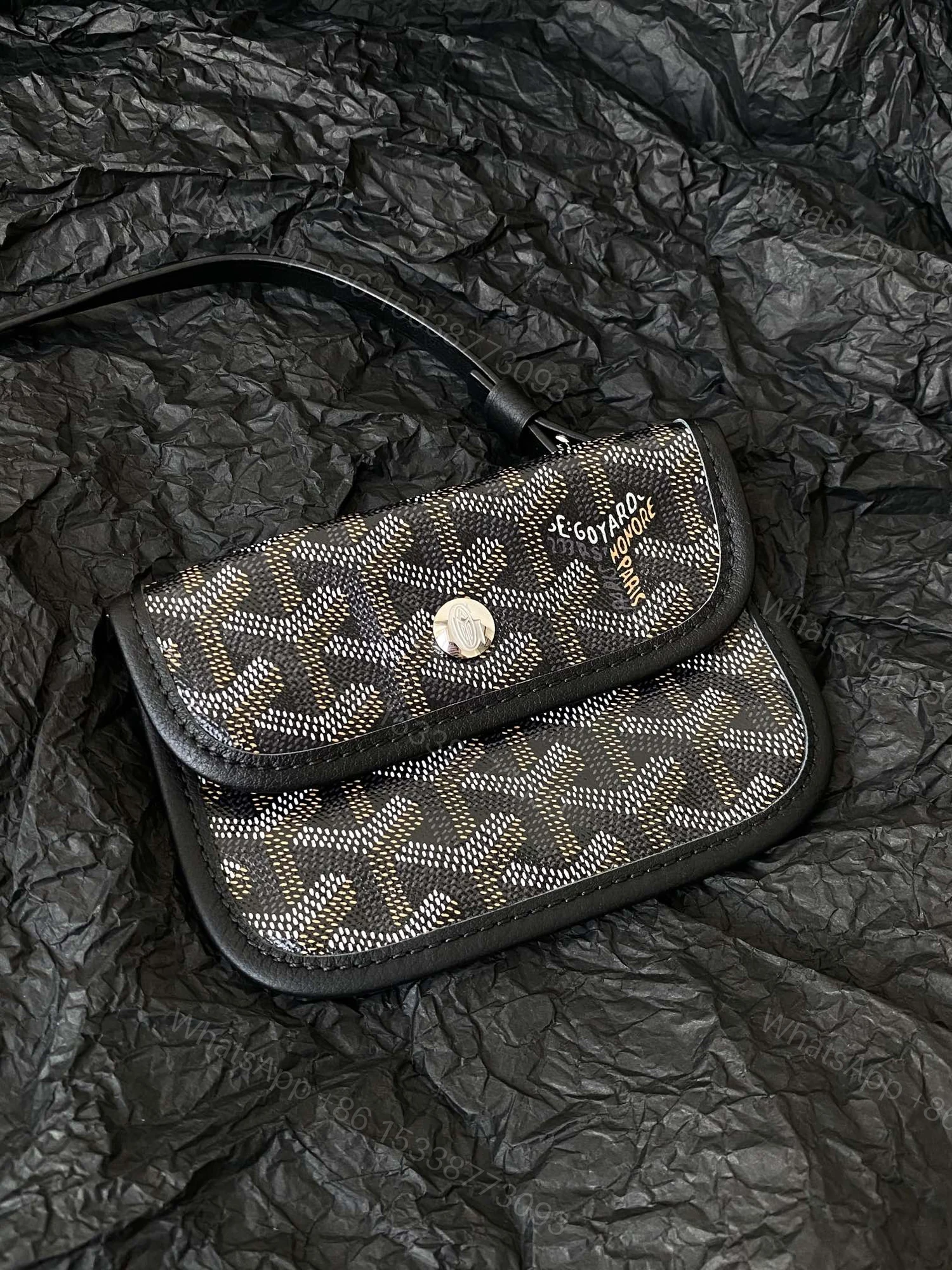 View 7 of GOYARD Goyardine Reversible Mini Anjou Black 1661918