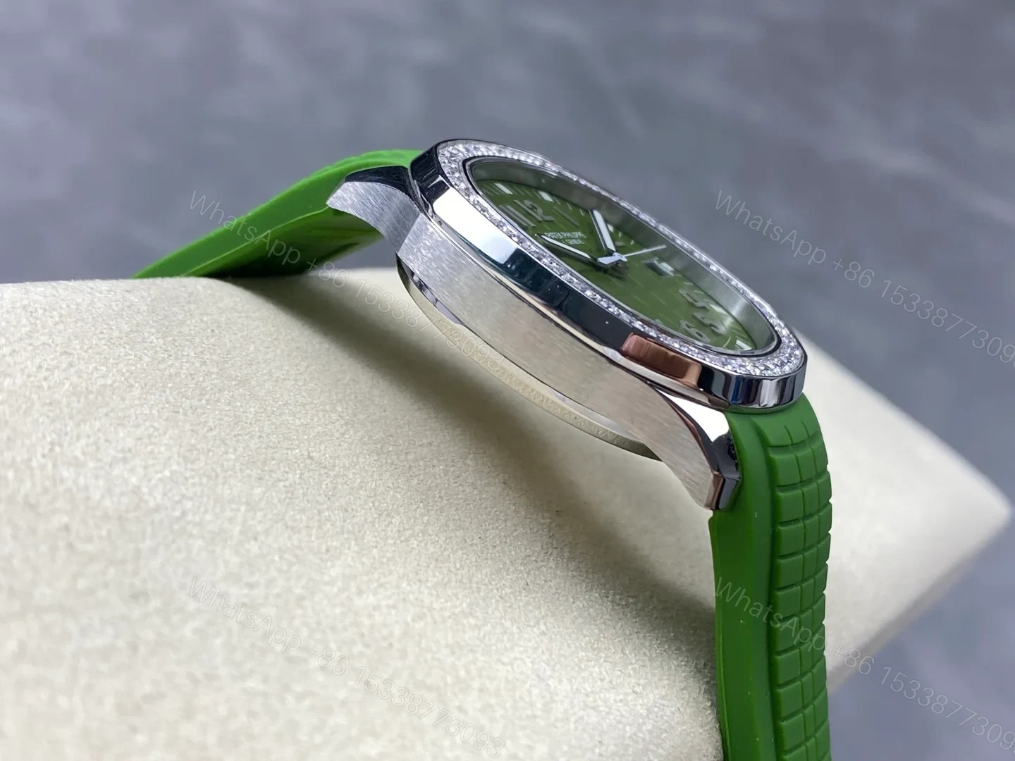 View 5 of Patek Philippe Aquanaut Luce Quartz Stainless Steel Khaki 5267/200A-011