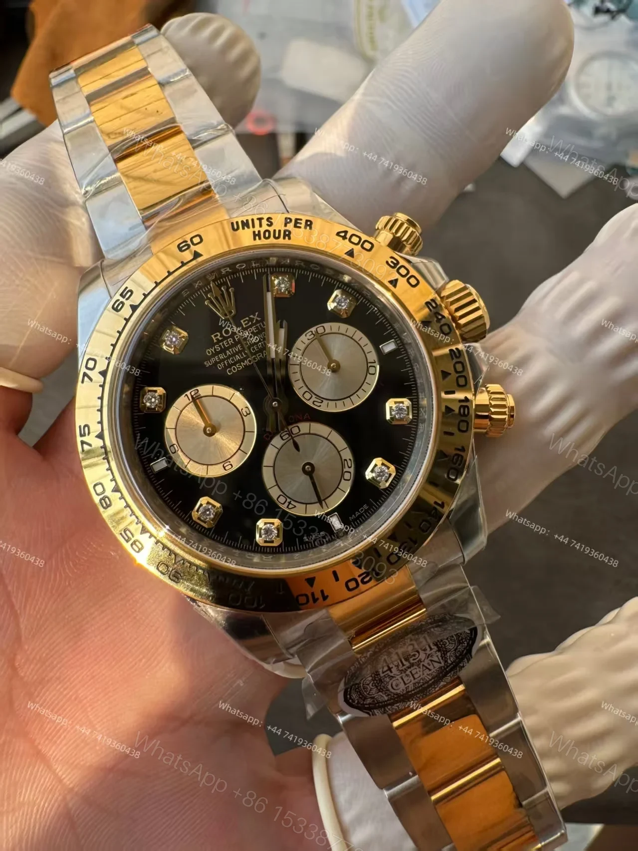 View 13 of Rolex Super Clone Daytona M126503-0002 Black Diamond Dial 4131 Movement