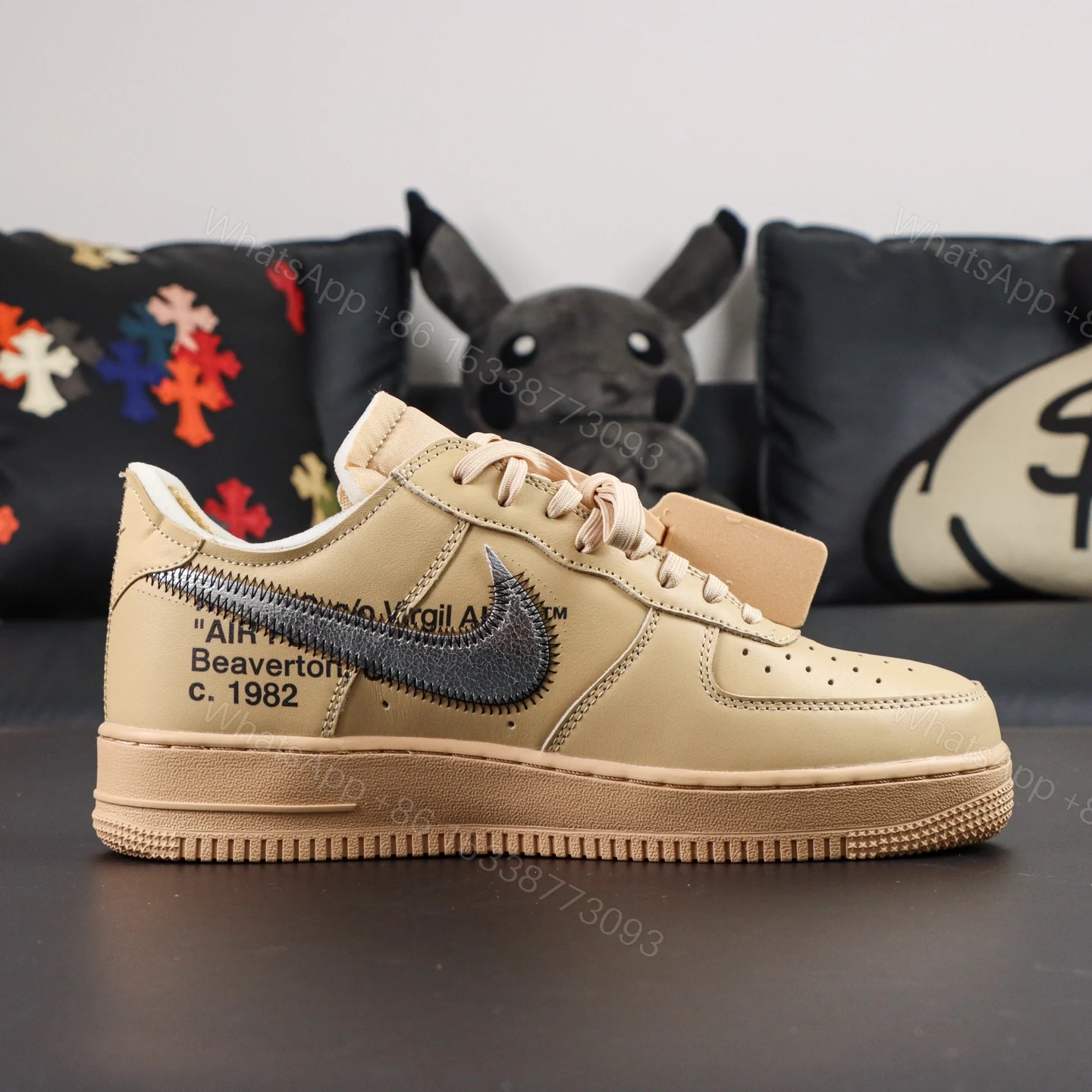 View 2 of Off White x Air Force 1 Desert Tan Reps