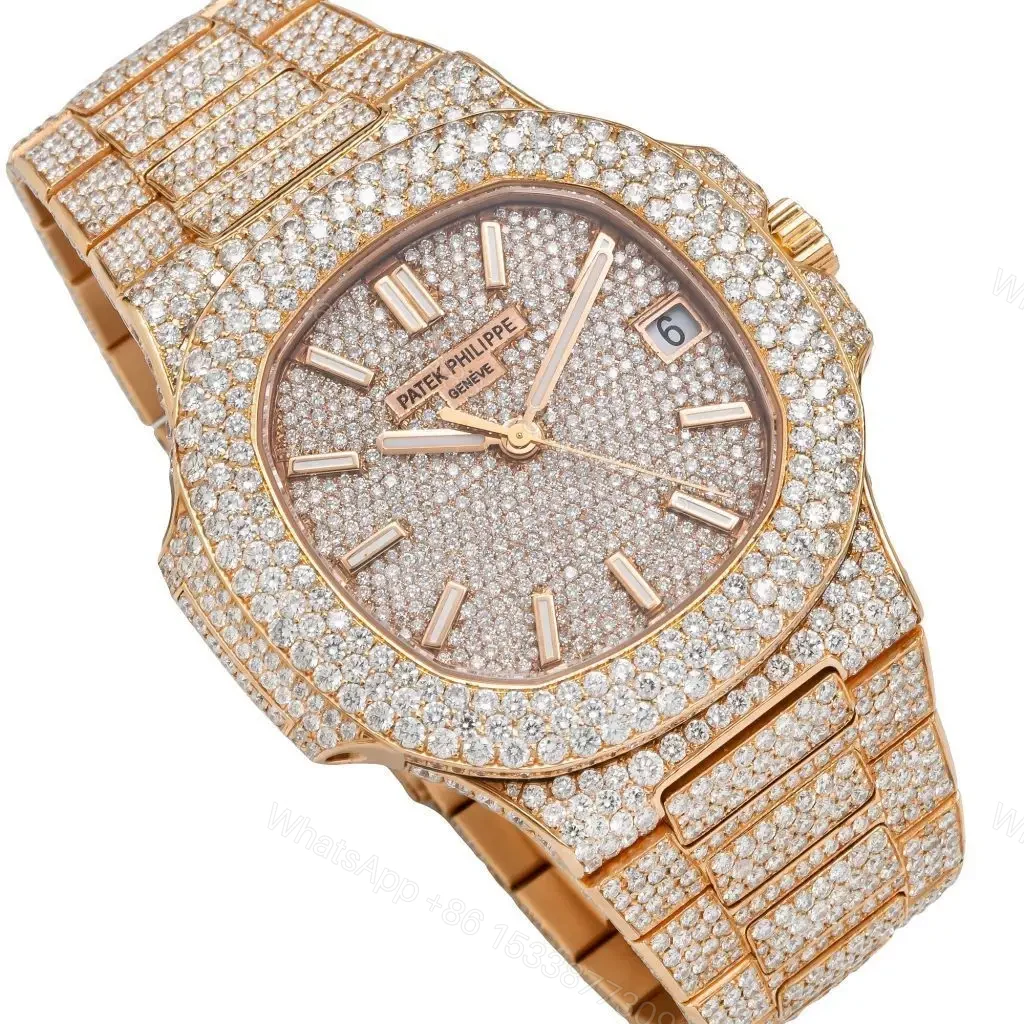 View 3 of Replica Patek Philippe Nautilus Full Diamond