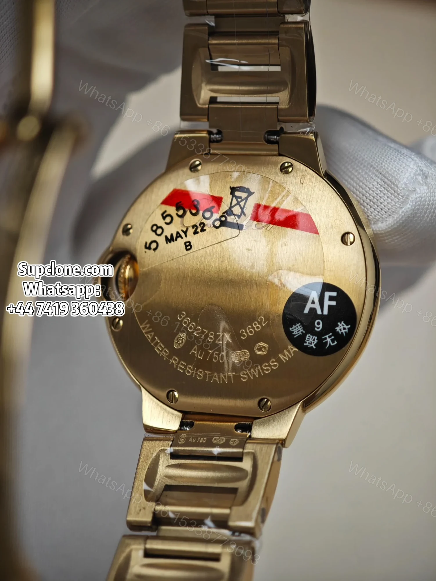 View 17 of Cartier Super Clone Watches 1:1 Ballon Bleu W69001Z2 Gold 28mm Quartz