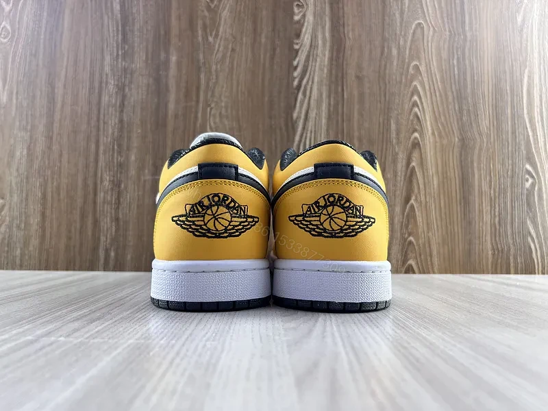 View 5 of Sunburst Yellow Leather Sneakers: High-Top Luxury Comfort