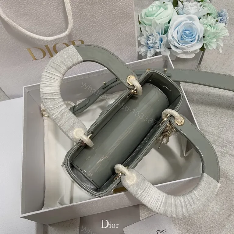 View 7 of Chic Structured Mini Bag in Calfskin with Dior Charm