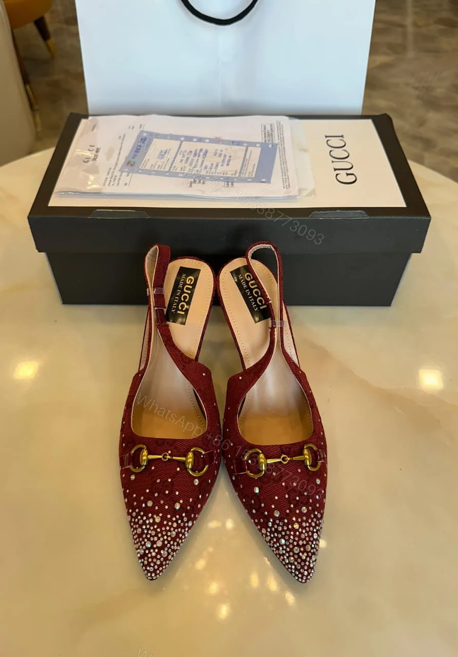 View 15 of FIRST COPY GUCCI LEATHER HEELS