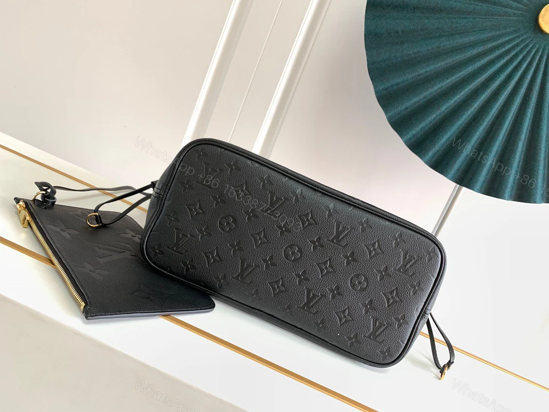View 3 of Louis Vuitton LV Never Full Monogram Like Auth Black Handbags 32x29x17cm