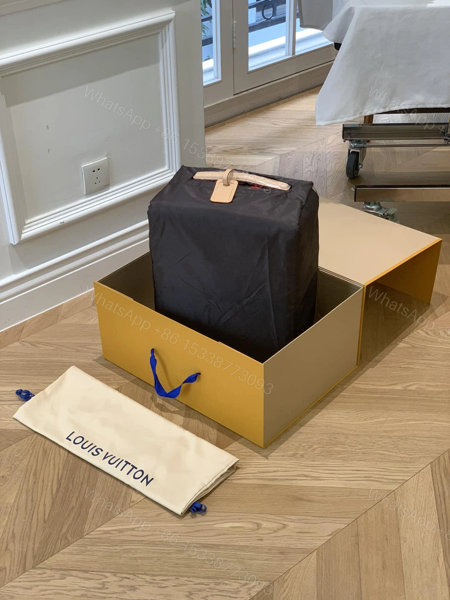 View 9 of Louis Vuitton X Yayoi Kusama Horizon 55 Suitcase Grained Leather Monogram Multicolor 55Cm M10118