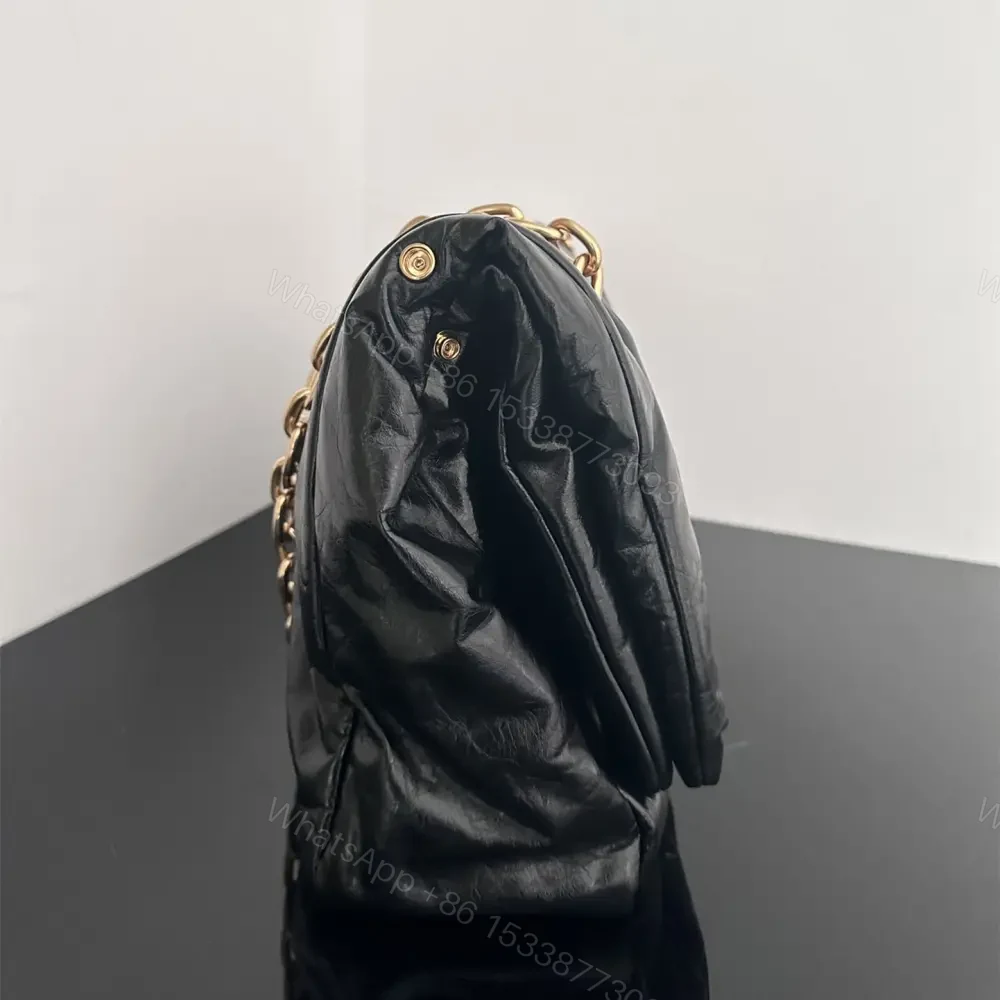 View 8 of 高仿Balenciaga*Monaco系列新款單肩包黑金L