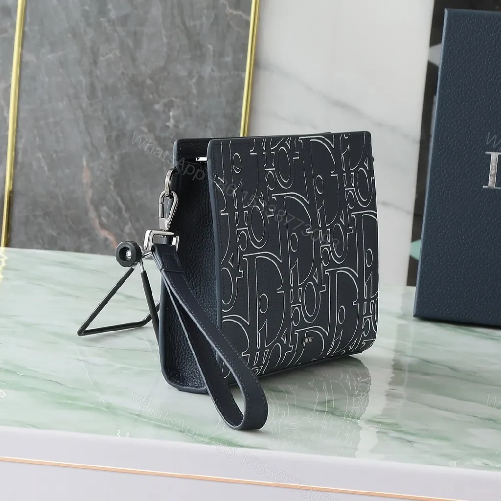 View 6 of Monogram Textured Clutch: Sleek Evening to Daybag