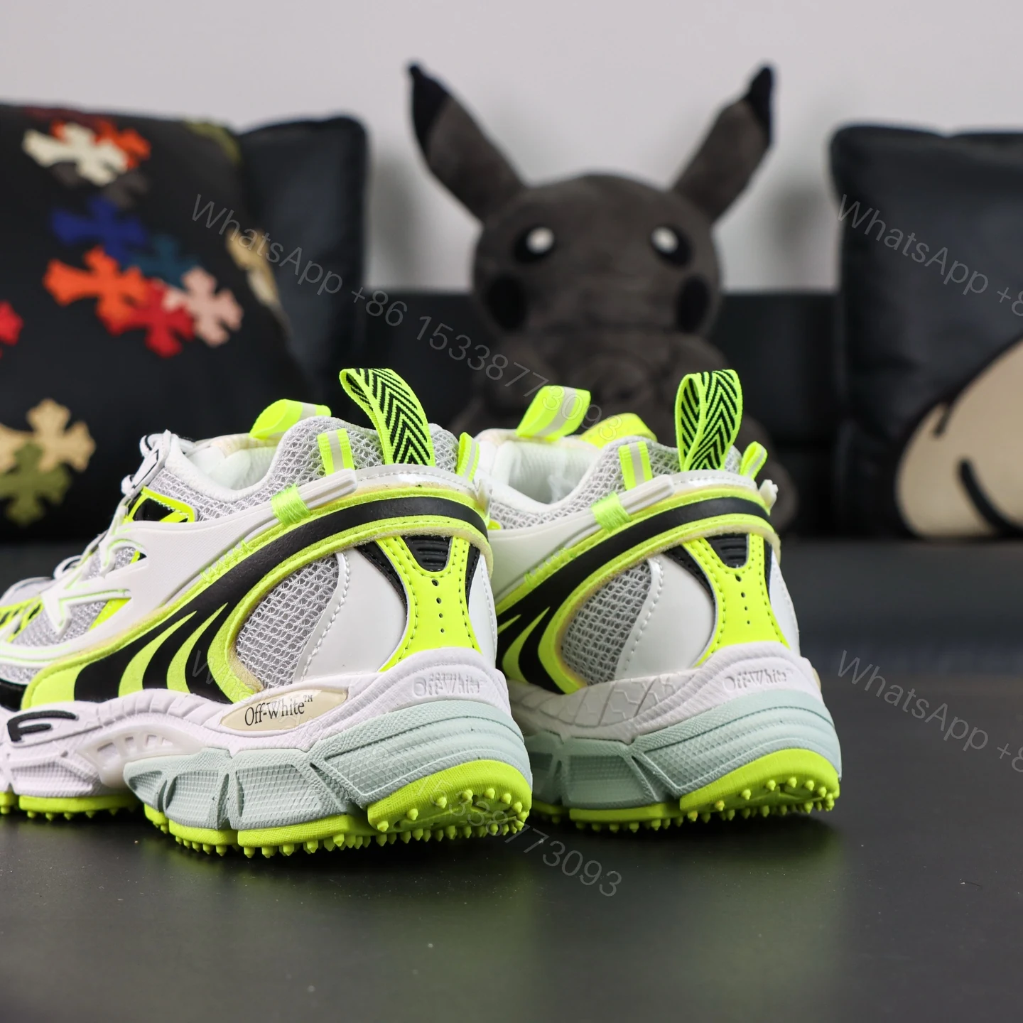 View 7 of Off White Be Right Back Neon Green Reps