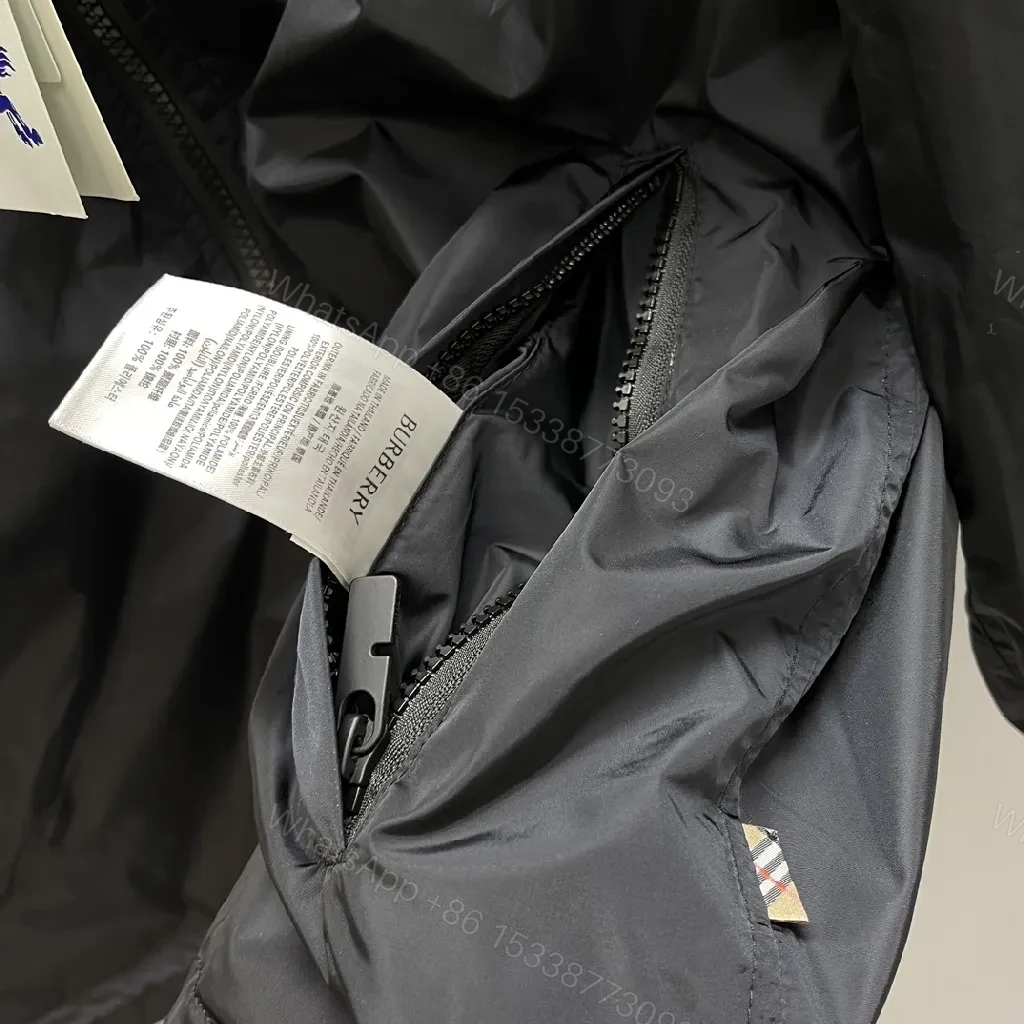 View 7 of Beige Plaid Windbreaker - Water-Repellent, Relaxed Fit, Casual Luxe