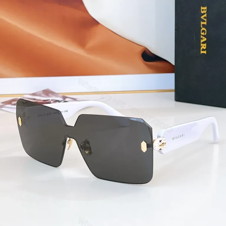 View 5 of Bold Shield Sunglasses: BVLGARI-Inspired Acetate, UV400 Protection