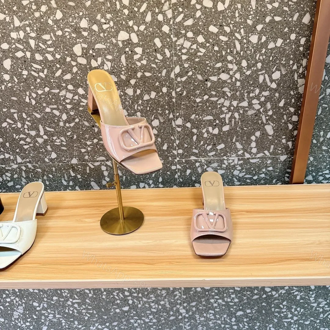 View 2 of Valentino Women Nude Patent Leather Heels