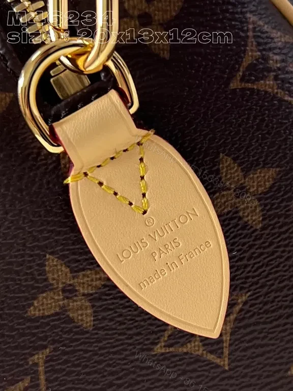 View 6 of Monogram Luxe Compact Handbag: Gold Hardware, Leather Trim
