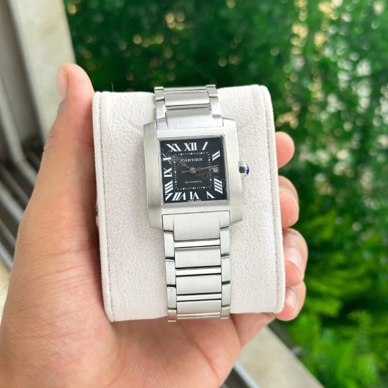 View 2 of Cartier Tank Francaise Black Dial 38MM Automatic