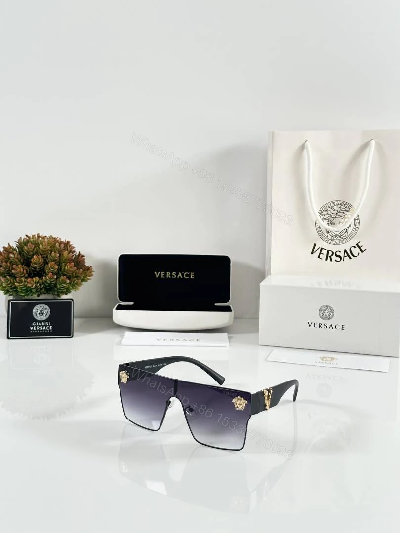 First Copy Versace 10086 Black DC Sunglasses — view 1