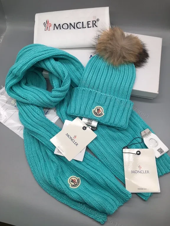 View 5 of Moncler Knit Scarf & Beanie Set: Warmth & Texture