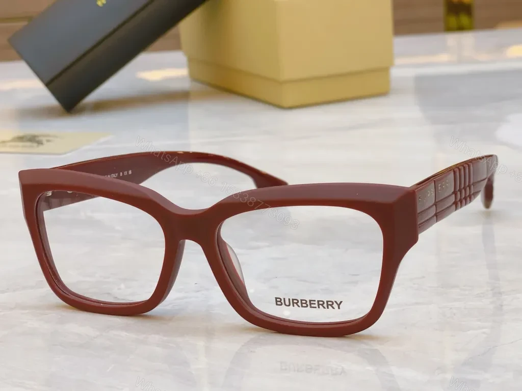 View 3 of Burberry Black Acetate Modern Frame Sunglasses with Designer Details