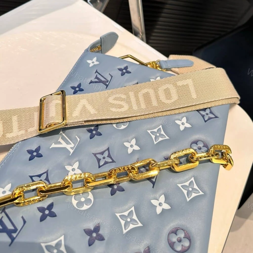 View 6 of Louis Vuitton Coussin PM Coussin Bag Blue 36Cm M22953