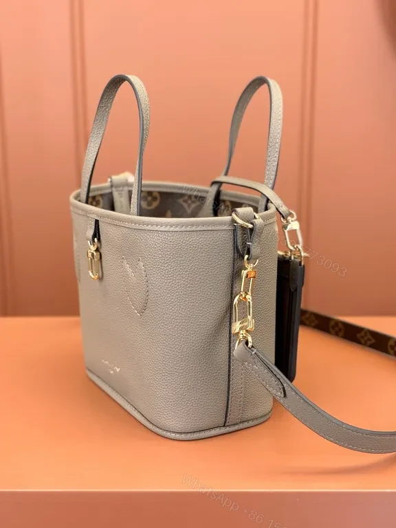 View 2 of Chic Pebble Leather Tote: Structured, Crossbody Ready Bag