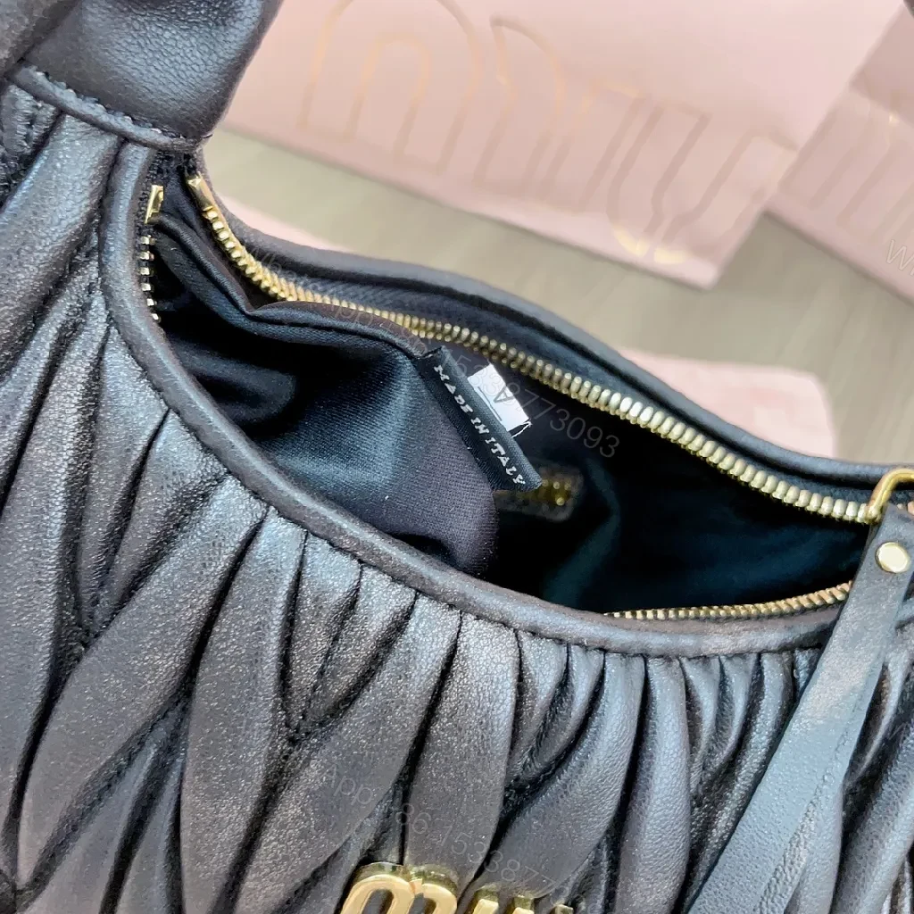 View 4 of Quilted Mini Bag: Gold Logo, Crossbody Charm