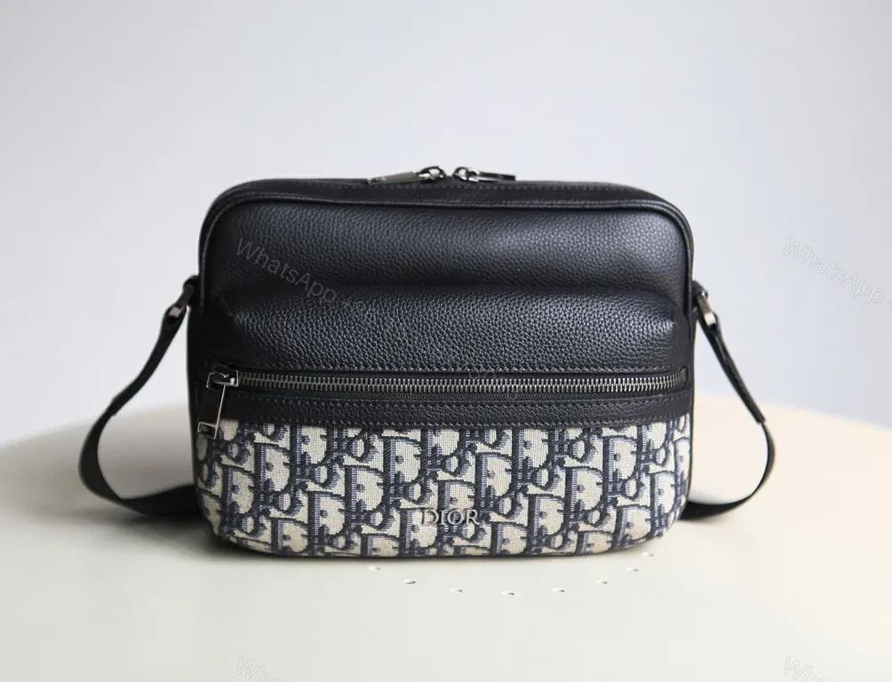 Chic Compact Crossbody: Dior-Inspired Texture Luxury Bag — view 1