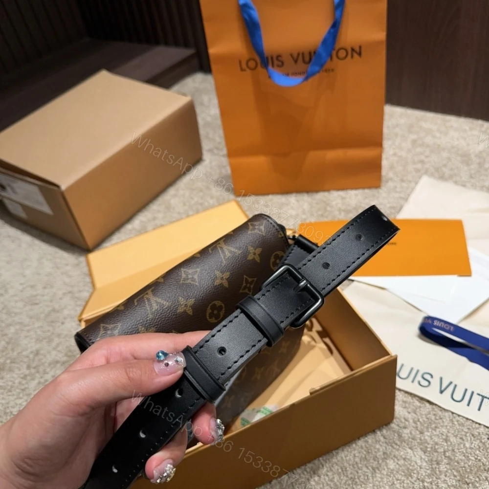View 5 of LOUIS VUITTON MONTSOURIS MESSENGER PM​ MONOGRAM MACASSAR CANVAS BROWN 19CM M47060
