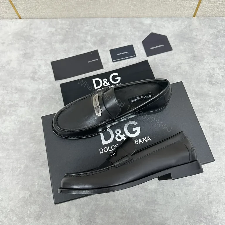 View 3 of Premium Leather Penny Loafers - Signature Hardware, All-Day Comfort