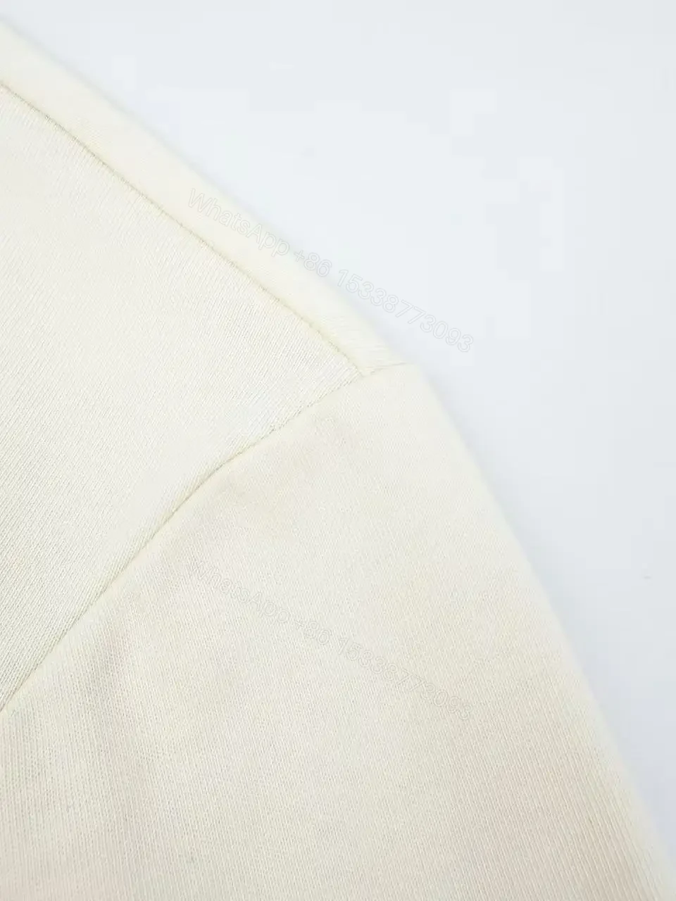 View 11 of Off-White Cream Short-Sleeve Crew-Neck Tee with Chest Emblem