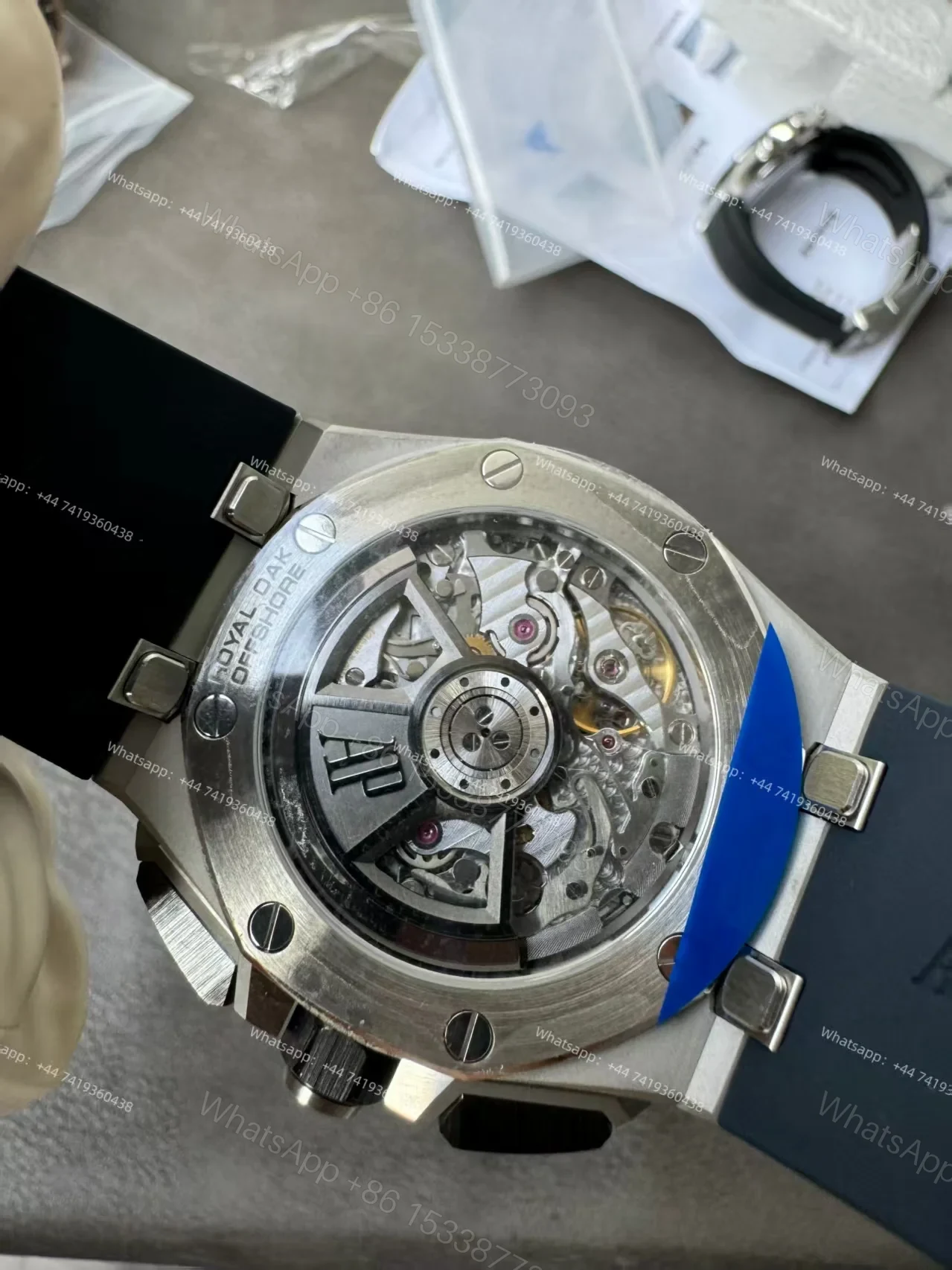 View 12 of Audemars Piguet Super Clone Royal Oak Offshore Blue Dial 26420 Chronograph 43mm