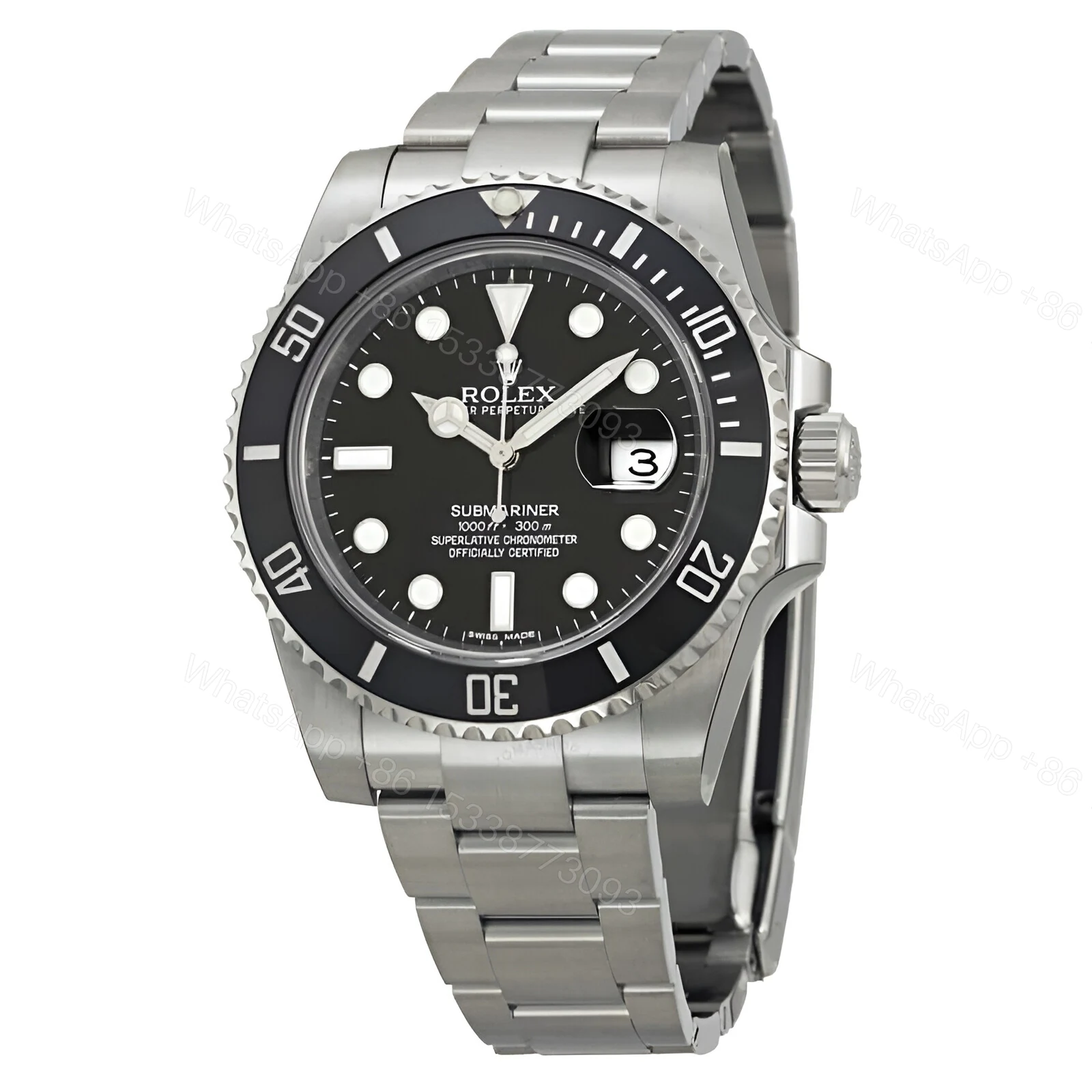 View 2 of Rolex Submariner 116610ln-0001 Ceramic Black Dial Replica